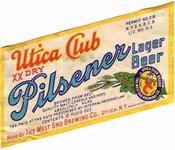 Utica Club Pilsener Lager Beer