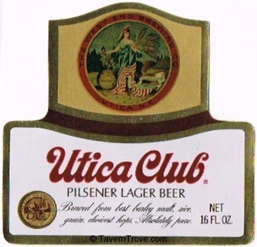 Utica Club Pilsener Lager Beer