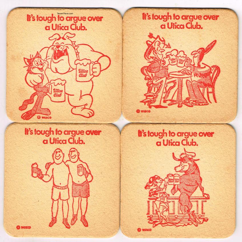 Utica Club Beer Cartoon Set