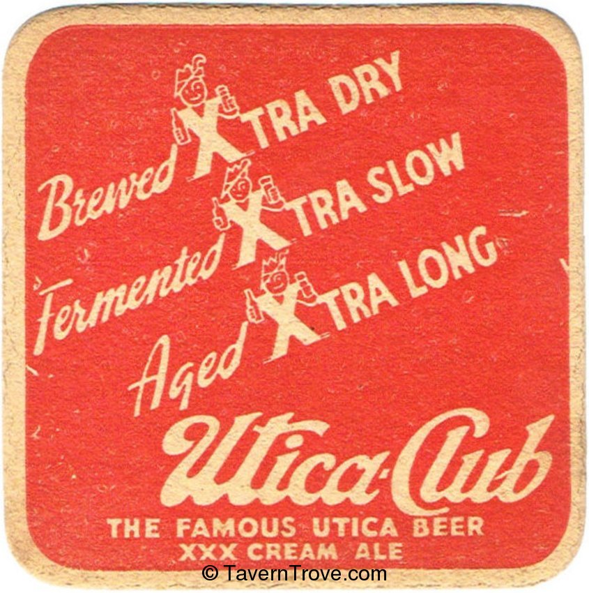 Utica Club Beer/XXX Cream Ale