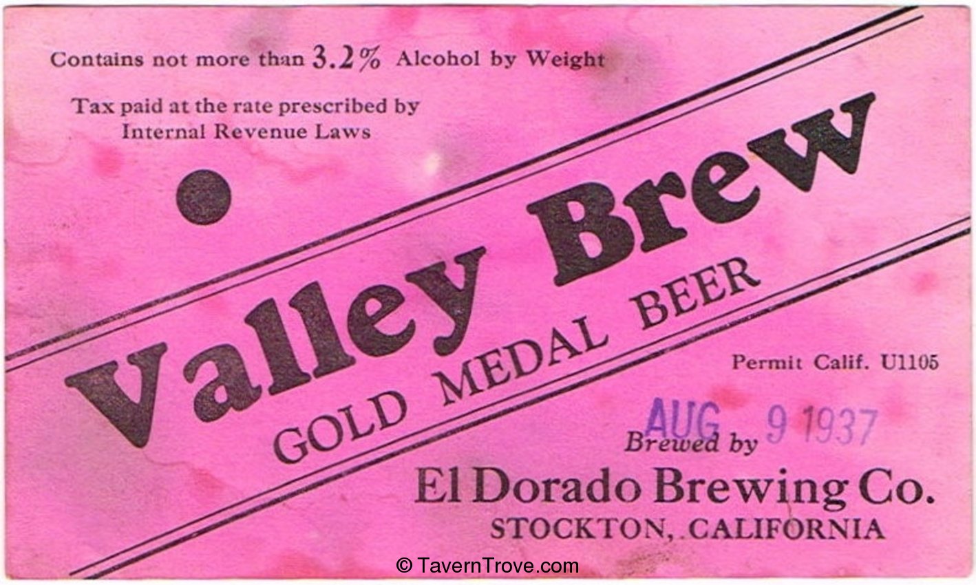 Valley Brew Gold Medal Beer