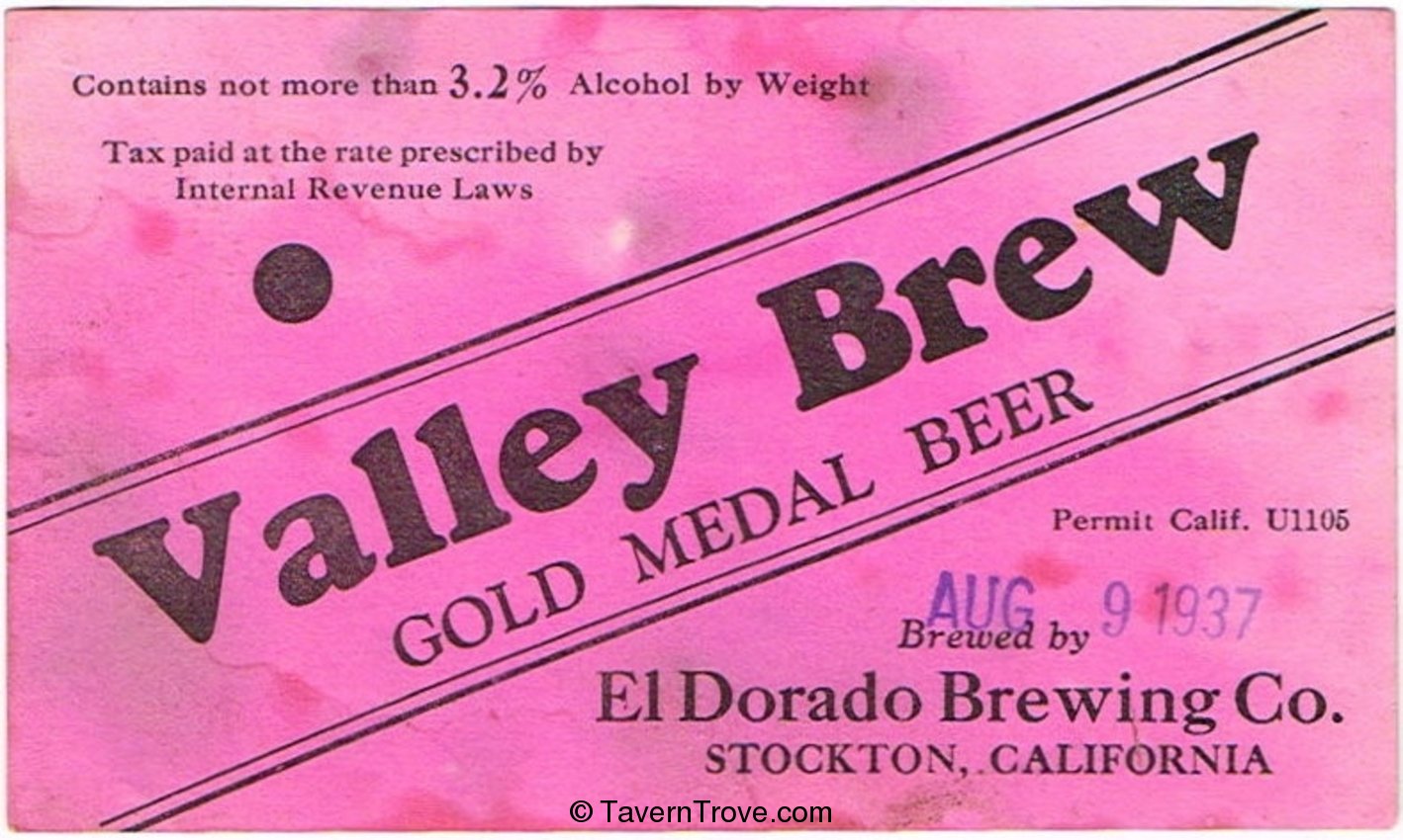 Valley Brew Gold Medal Beer