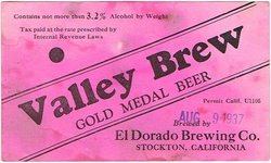 Valley Brew Gold Medal Beer