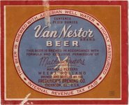Van Nestor Brand Beer 