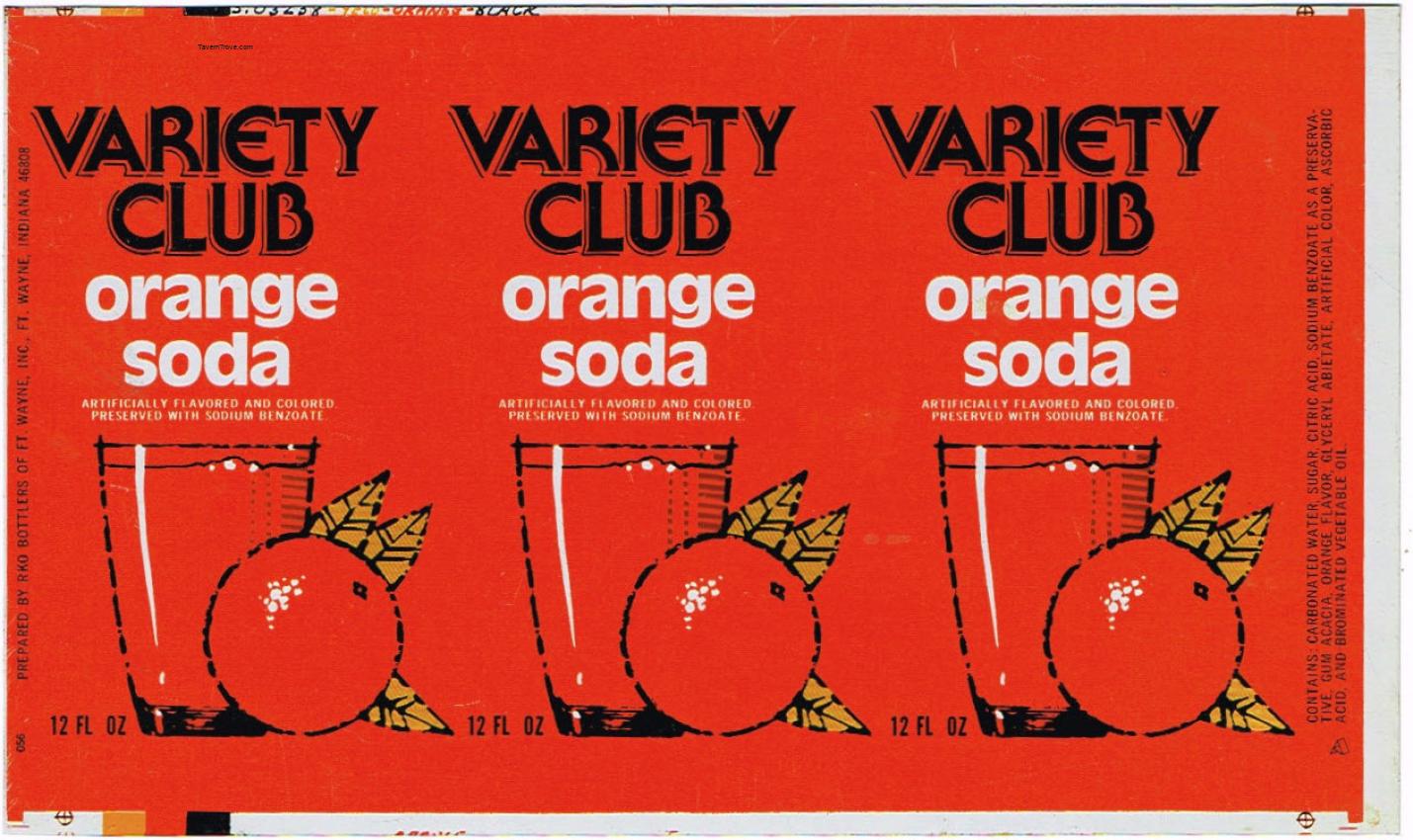 Variety Club Orange Soda (sheet)