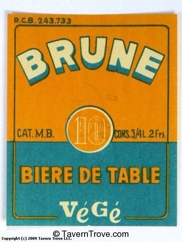 Vé Gé Brune Biere De Table