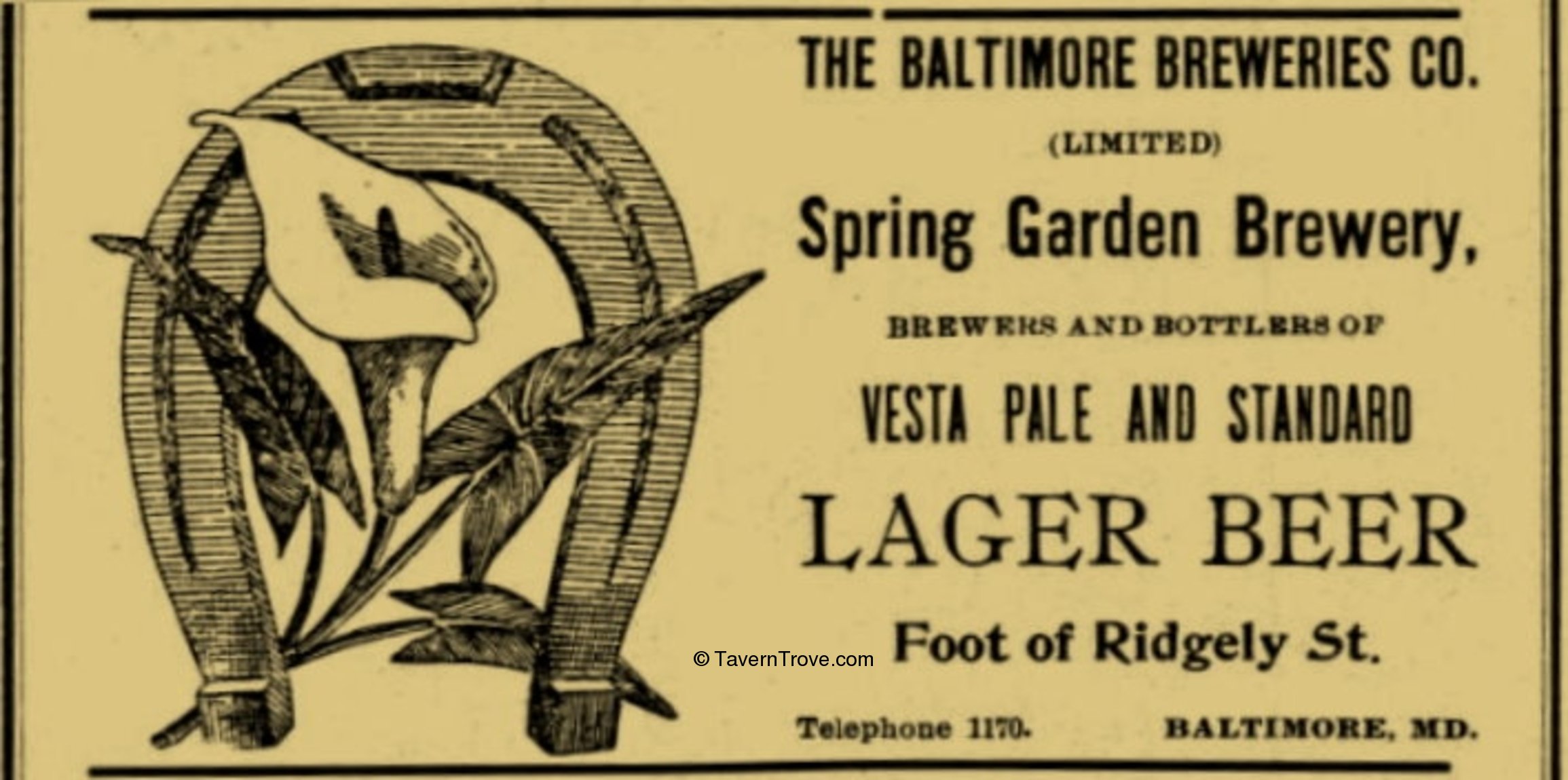 Item 55923 1899 Vesta Pale And Standard Lager Beer Paper Ad