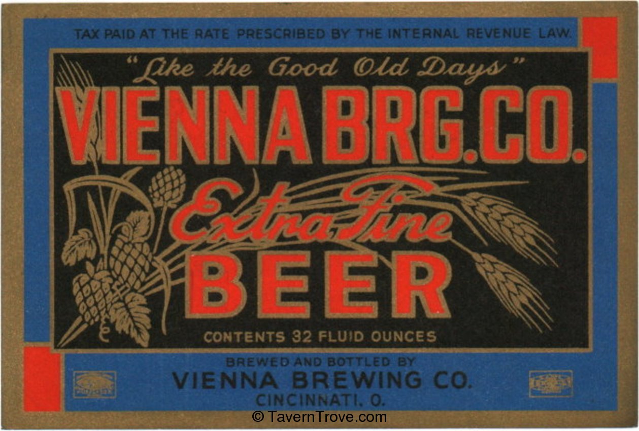 Vienna Brg. Co. Extra Fine Beer