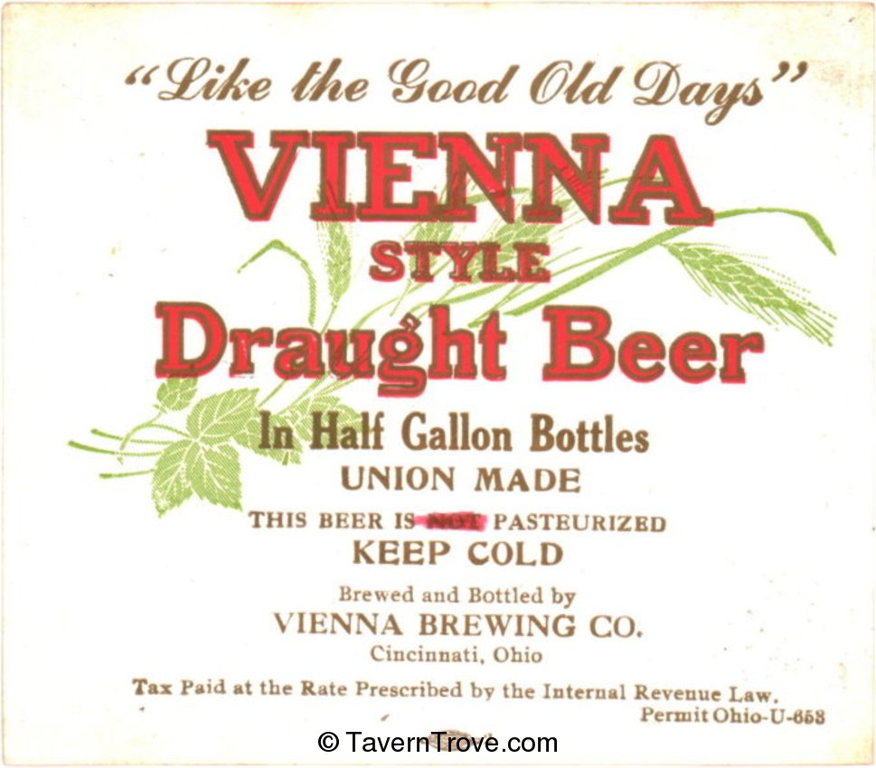 Vienna Draught Beer