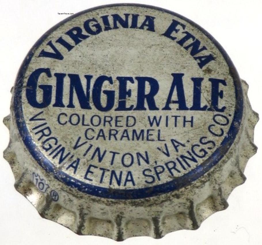 Virginia Etna Springs Ginger Ale Vinton Virginia