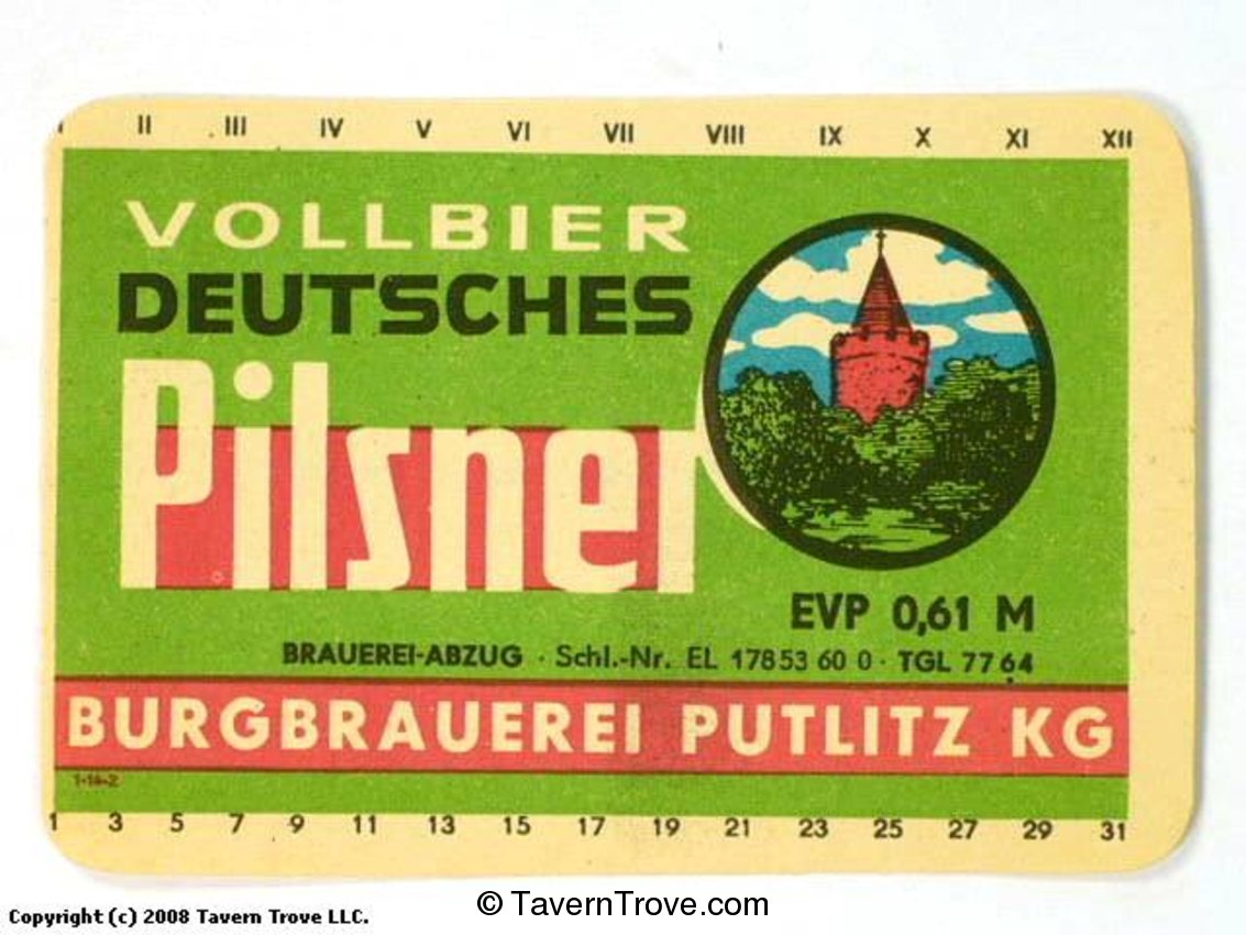 Vollbier Deutsches Pilsner