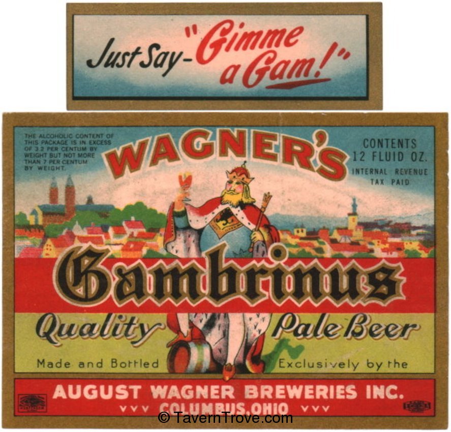 Wagner's Gambrinus Beer