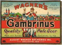 Wagner's Gambrinus Quality Pale Beer