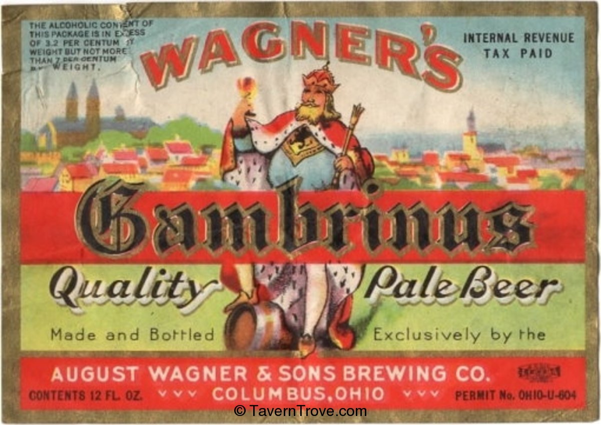 Wagner's  Gambrinus Pale Beer