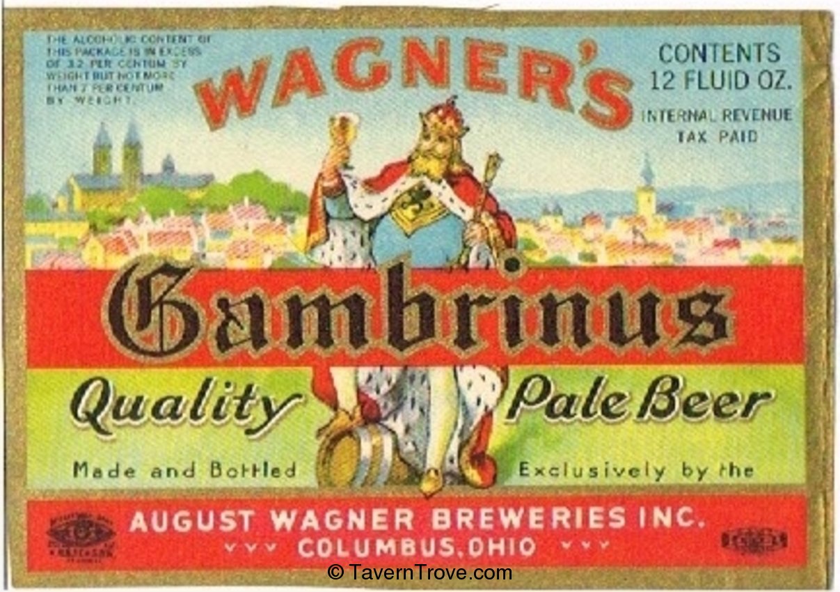 Wagner's  Gambrinus Pale Beer