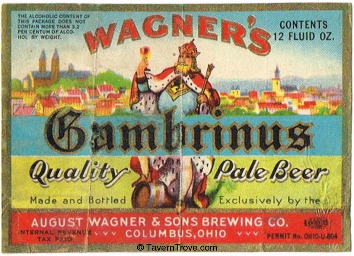 Wagner's Gambrinus Pale Beer