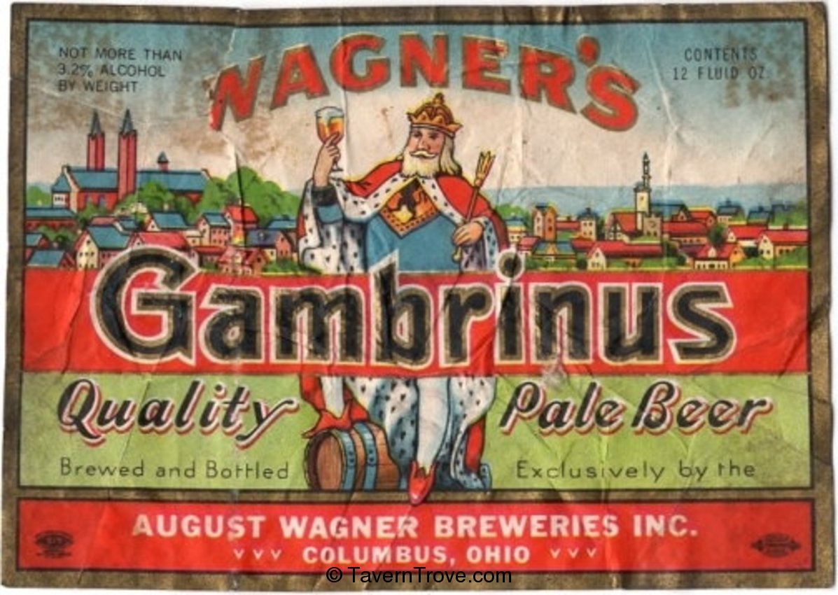 Wagner's Gambrinus Quality Pale Beer