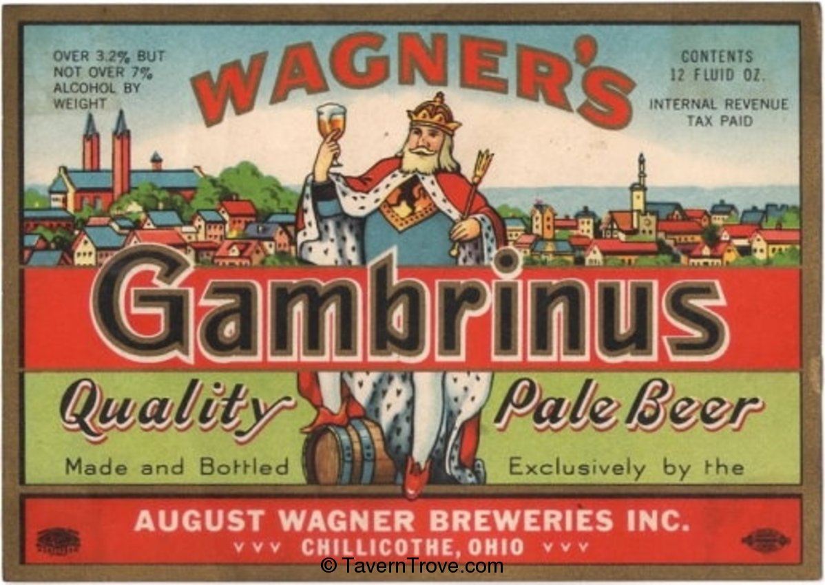 Wagner's Gambrinus Quality Pale Beer