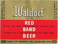 Waldorf Red Band Beer