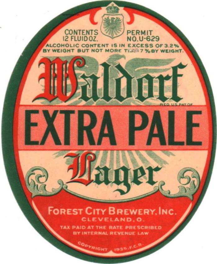 Waldorf Extra Pale Lager Beer