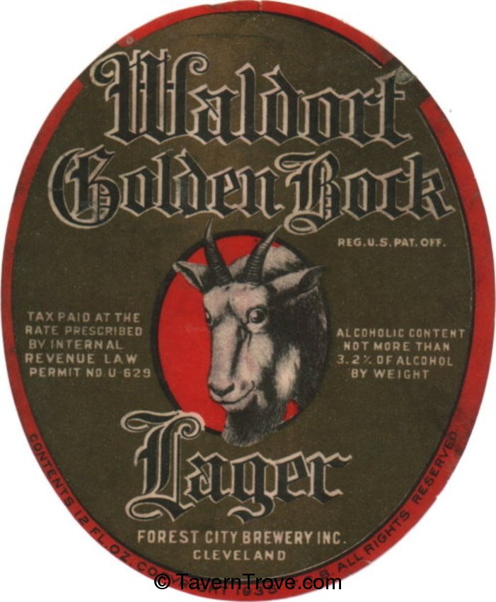 Waldorf Golden Bock Lager Beer