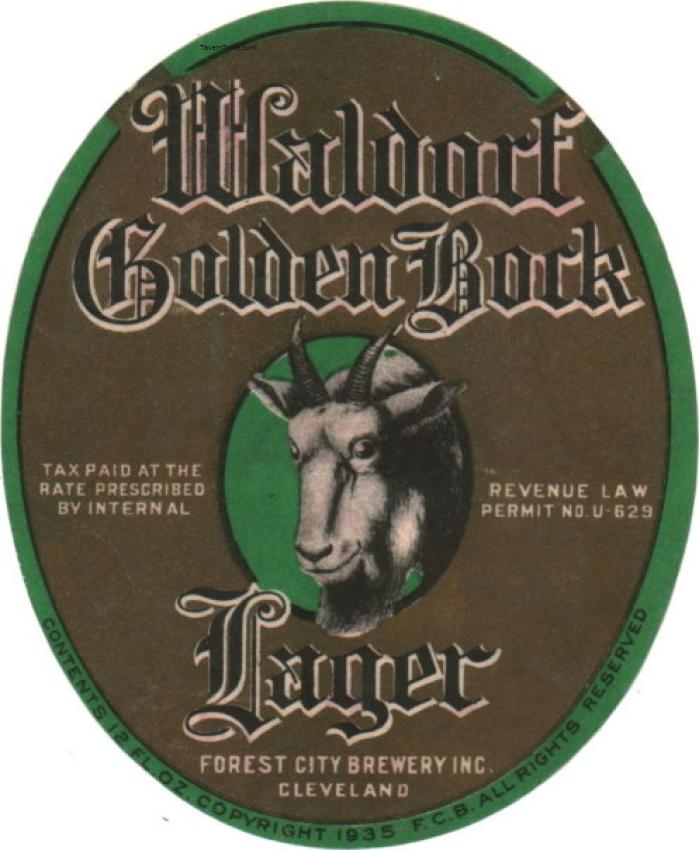 Waldorf Golden Bock Lager Beer