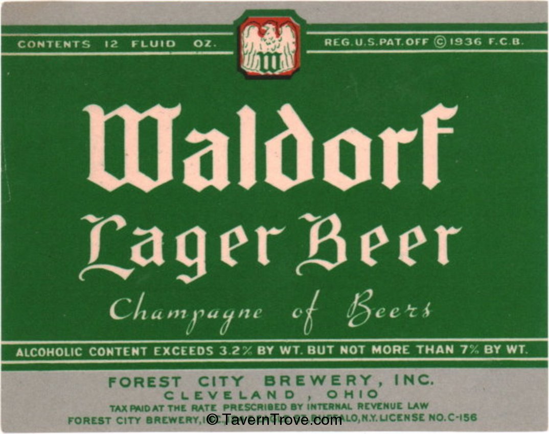 Waldorf Lager Beer