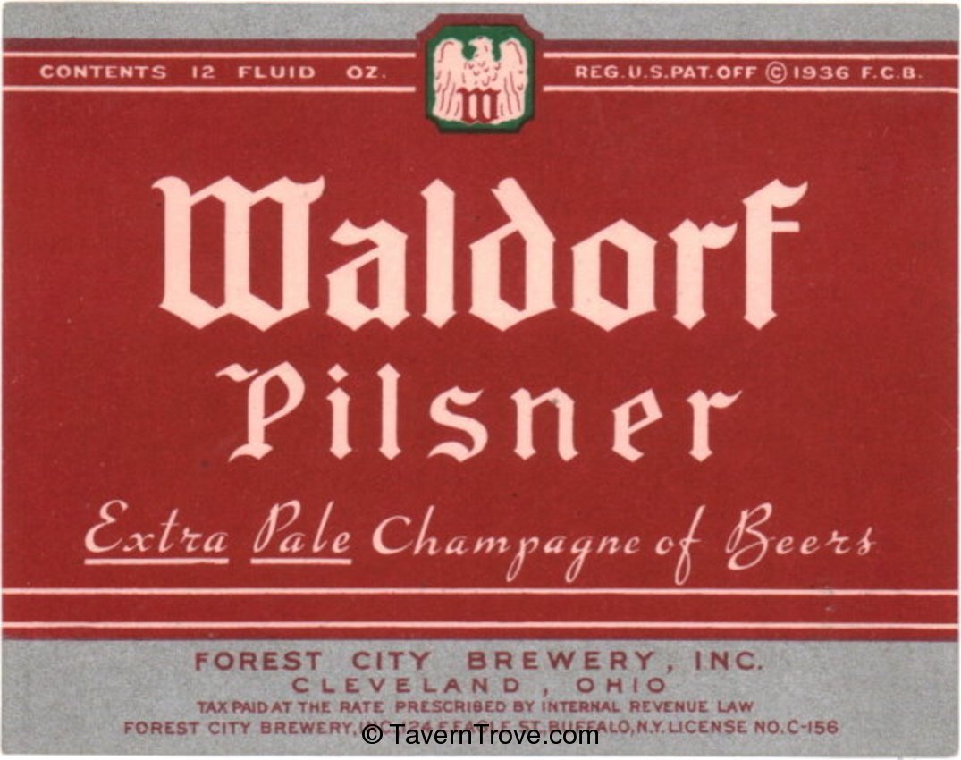 Waldorf Pilsner Beer