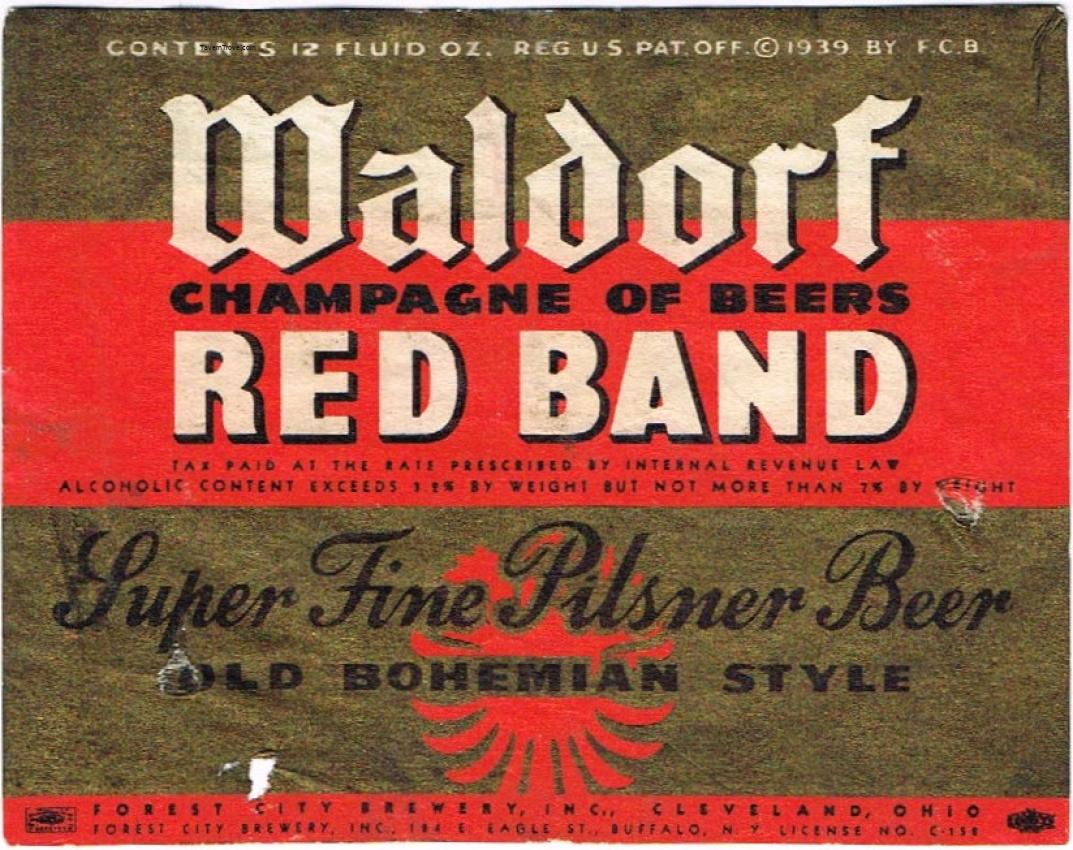 Waldorf Red Band Beer
