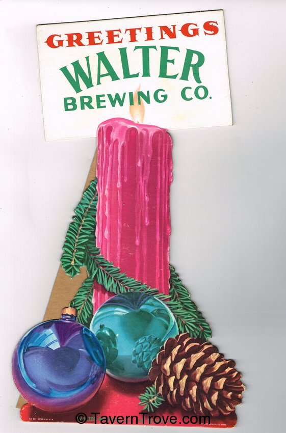 Walter's Beer Christmas Candle