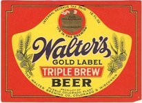 Walter's Gold Label Triple Brew Beer