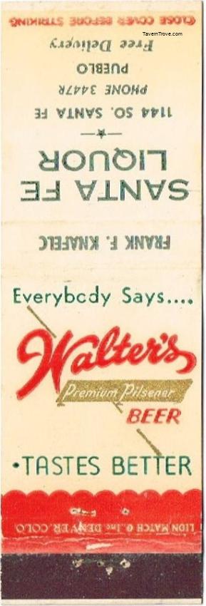 Walter's Premium Pilsener Beer