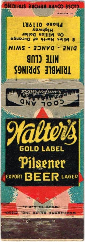 Walter's Gold Label Beer