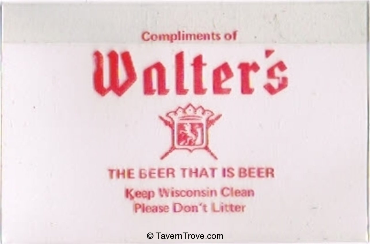 Walter's Beer Name Tag