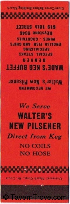 Walter's New Pilsner Beer
