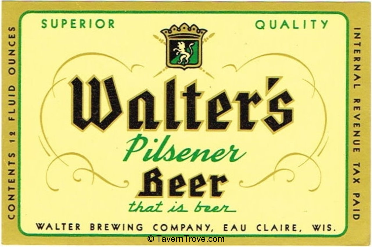 Walter's Pilsener Beer 
