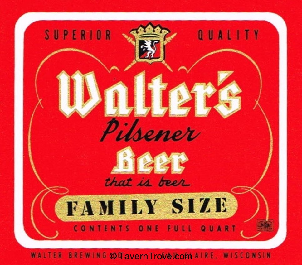 Walter's Pilsener Beer Dupe