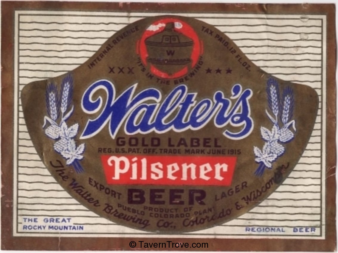 Walter's Pilsener Beer