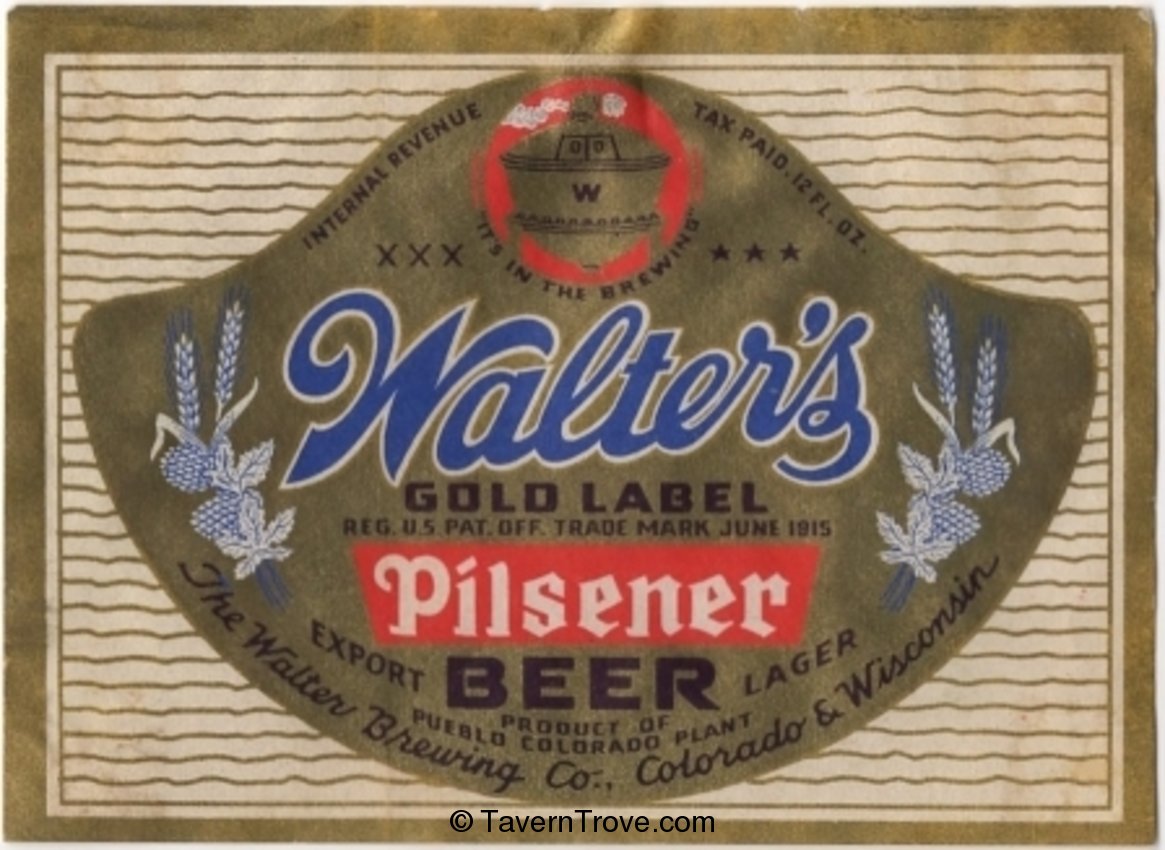 Walter's Pilsener Beer
