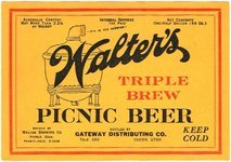Walter's Triple  Brew Picnic Beer