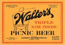 Walter's Triple Mash Process Picnic Beer 