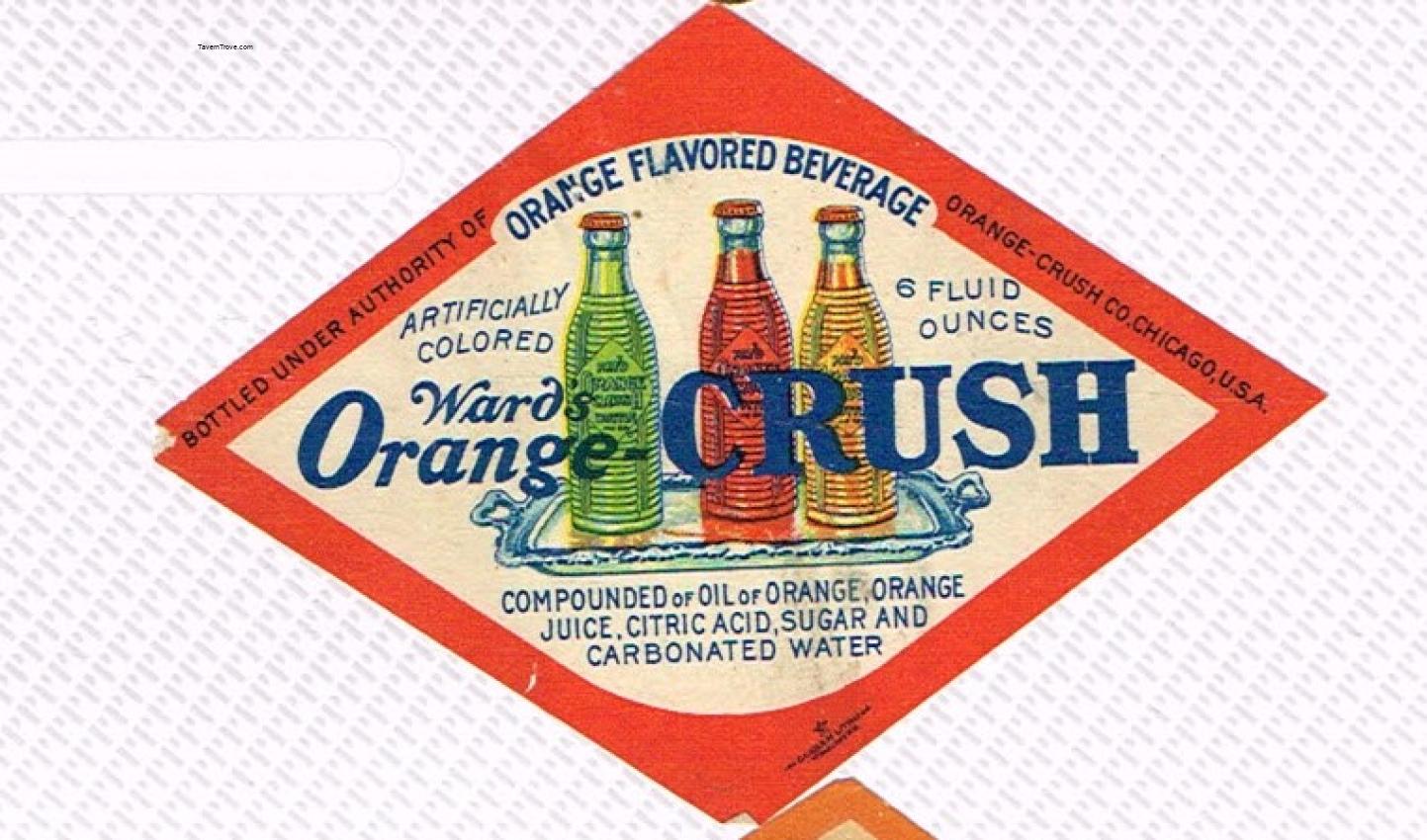 Ward's Orange Crush (Colored Bottles) 6oz Chicago Illinois