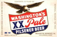 Washington's XX Pale Pilsener Beer