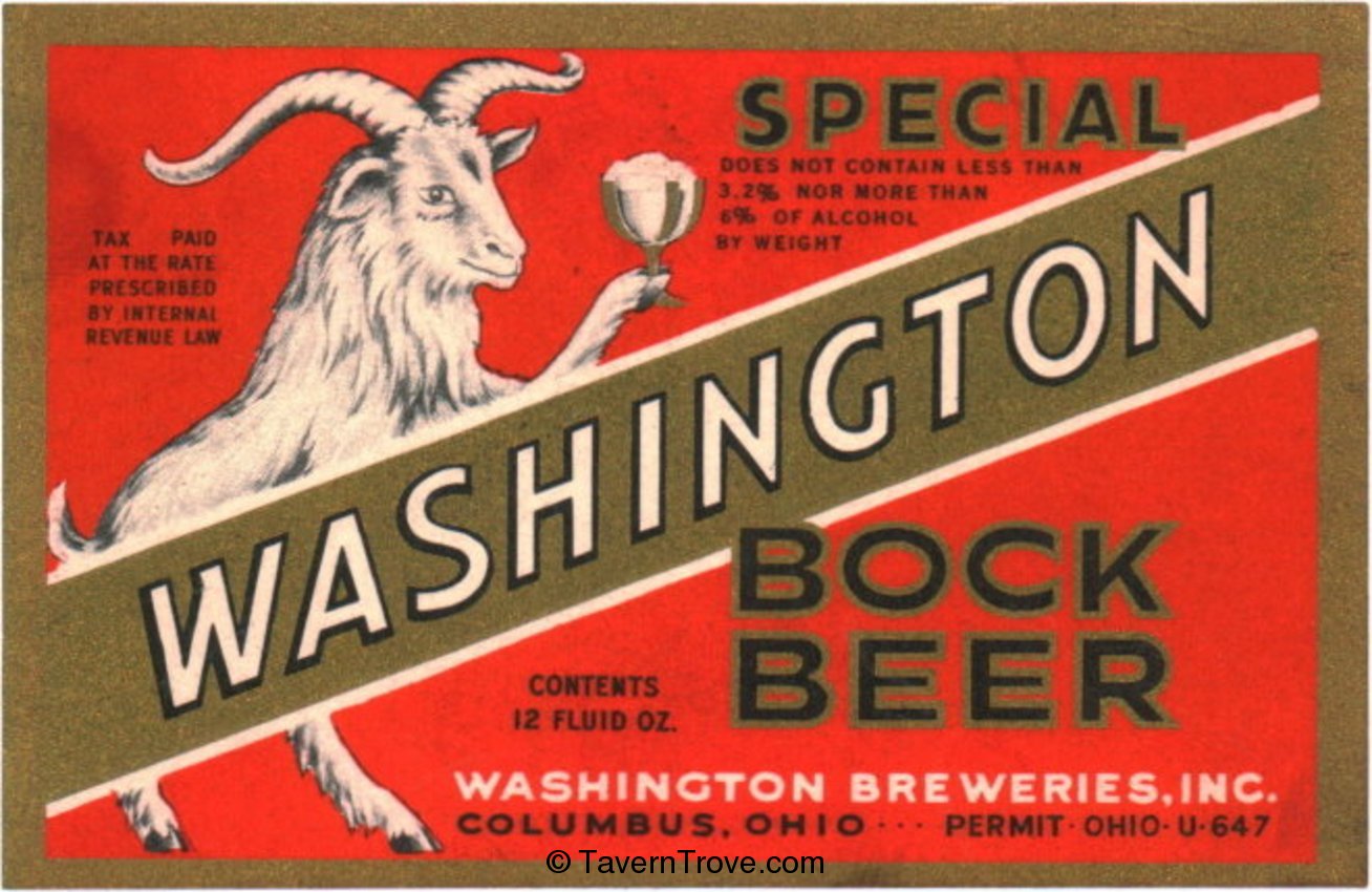 Washington Bock Beer