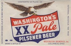 Washington's XX Pale Pilsener Beer