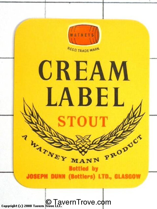 Watneys Cream Label Stout