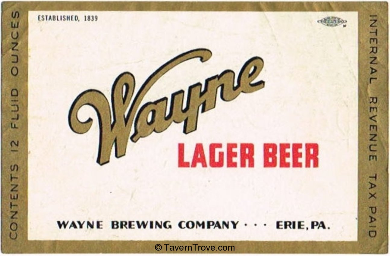 Wayne Lager Beer 