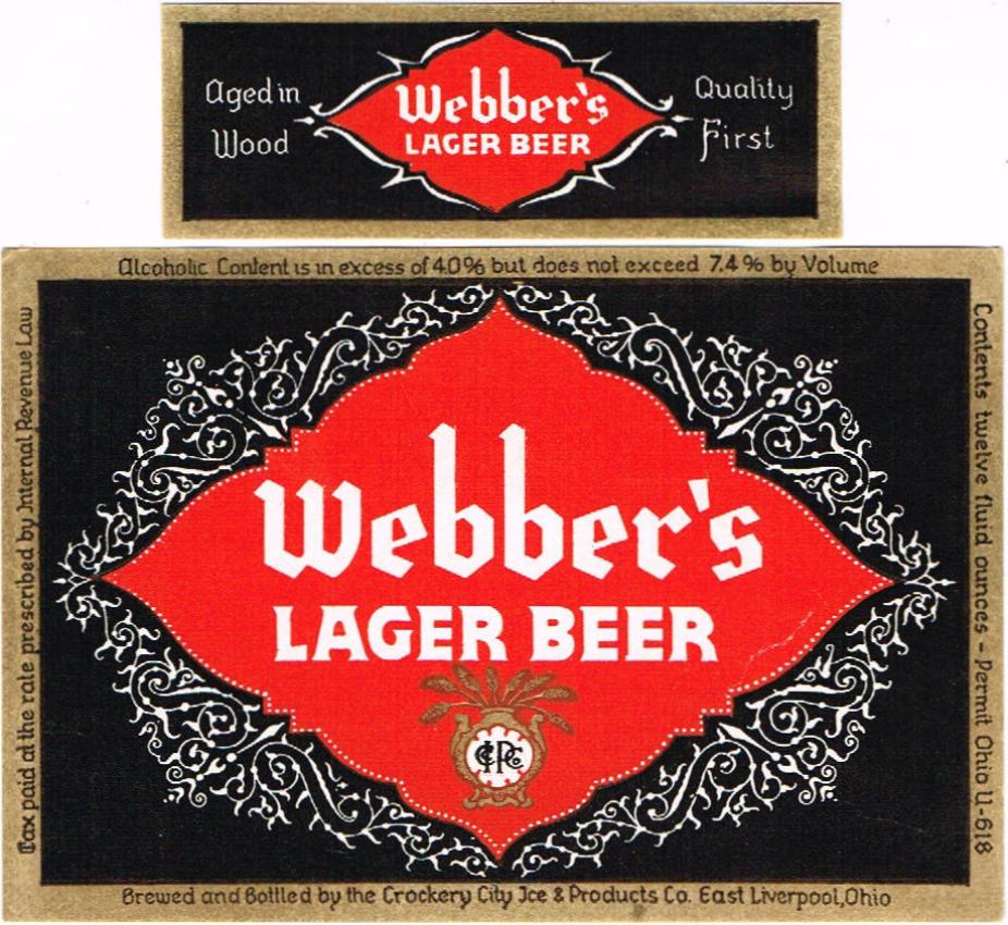 Webber's Lager Beer Dupe