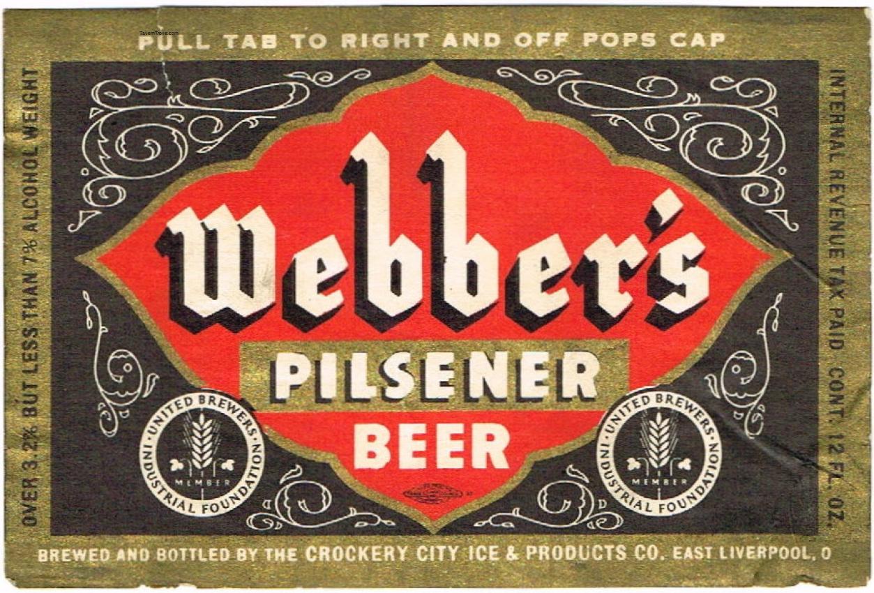 Webber's Pilsener Beer
