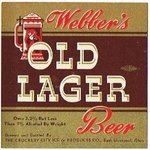 Webber's Old Lager Beer